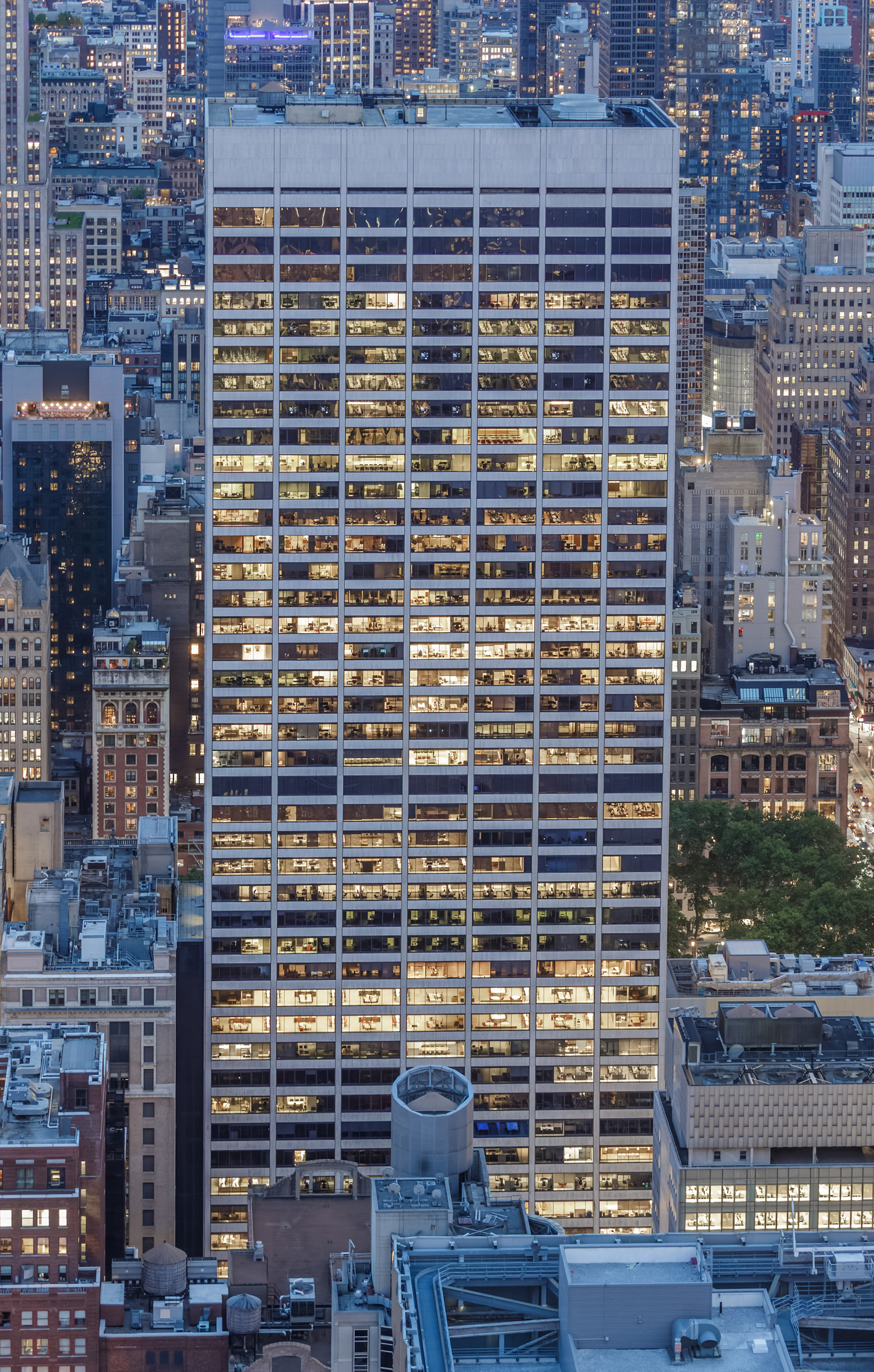 Grace Plaza, New York City - View from Top of the Rock. © Mathias Beinling